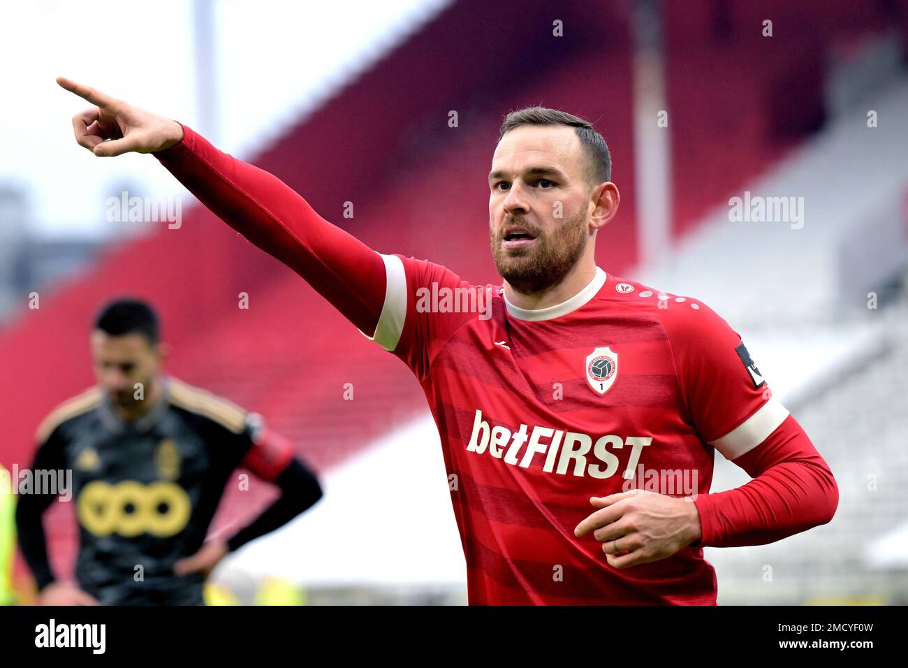 ANTWERP Vincent Janssen of Royal Antwerp FC celebrates the 41 during