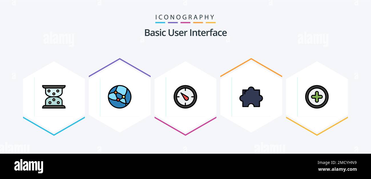 Basic 25 FilledLine icon pack including . . timer. ui. basic Stock ...