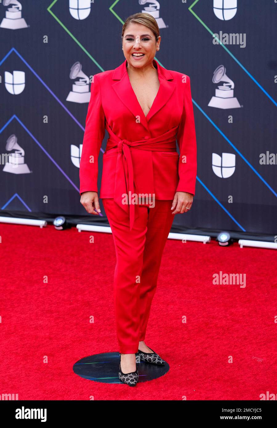 Lorena Garcia arrives at the 22nd annual Latin Grammy Awards on