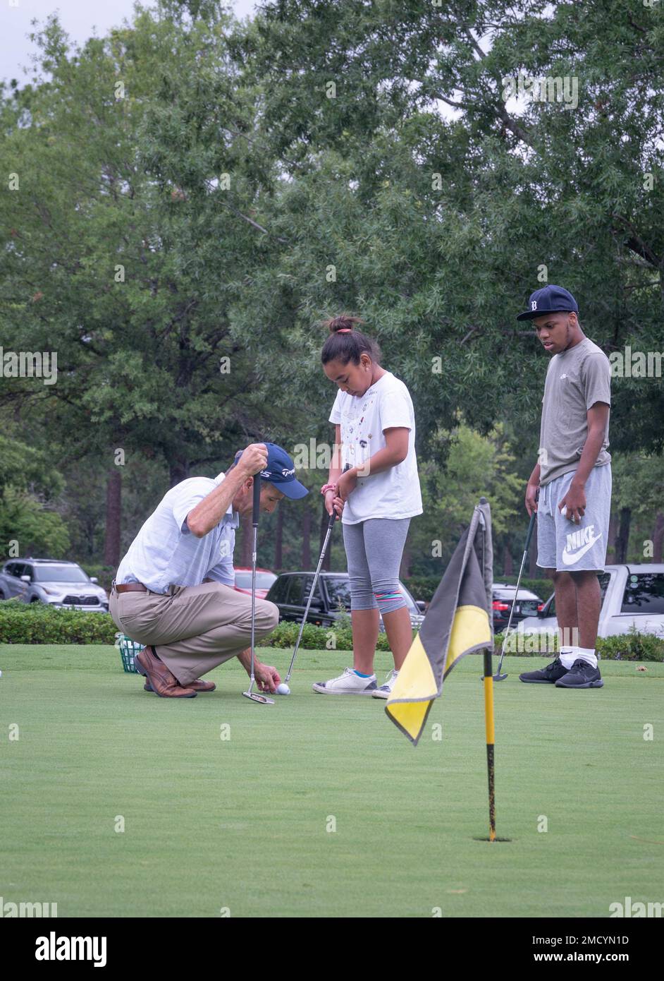 Will Forrest, Fort Jackson Golf Club assistant golf professional shows