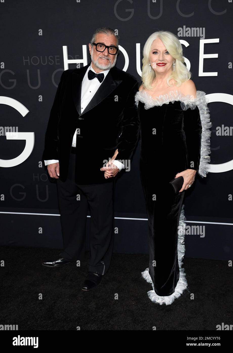 Joe Germanotta, left, and Cynthia Germanotta attend the premiere of
