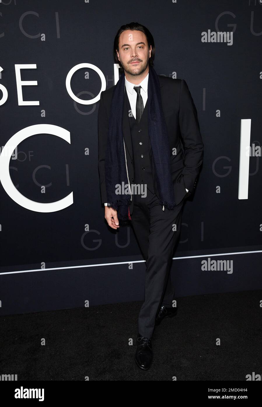 Jack Huston attends the premiere of "House of Gucci" at Rose Theater at