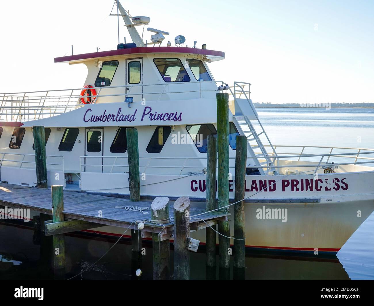 Cumberland Princess, boat use to shuttle passengers to and from Cumberland Island and St. Marys