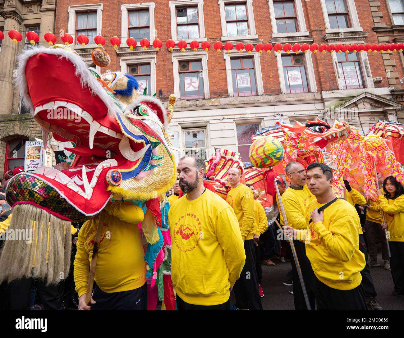 Manchester, UK. 22nd Jan 2023. Chinese New year (the year of the rabbit