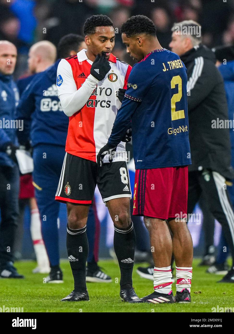 Rotterdam Quinten Timber of Feyenoord, Jurrien Timber of Ajax during