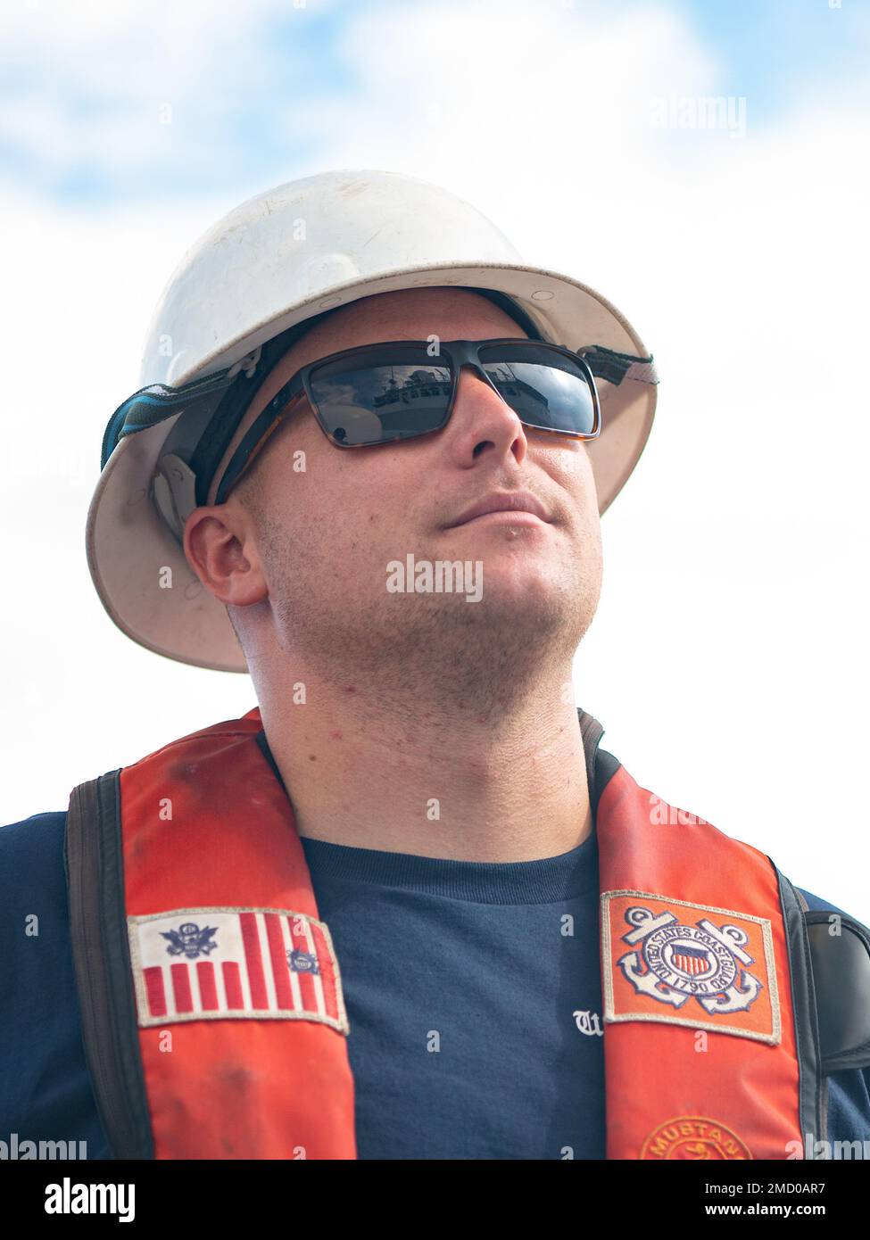 U.S. Coast Guard Petty Officer 1st Class Joshua Shawler, a boatswain’s mate aboard Coast Guard
