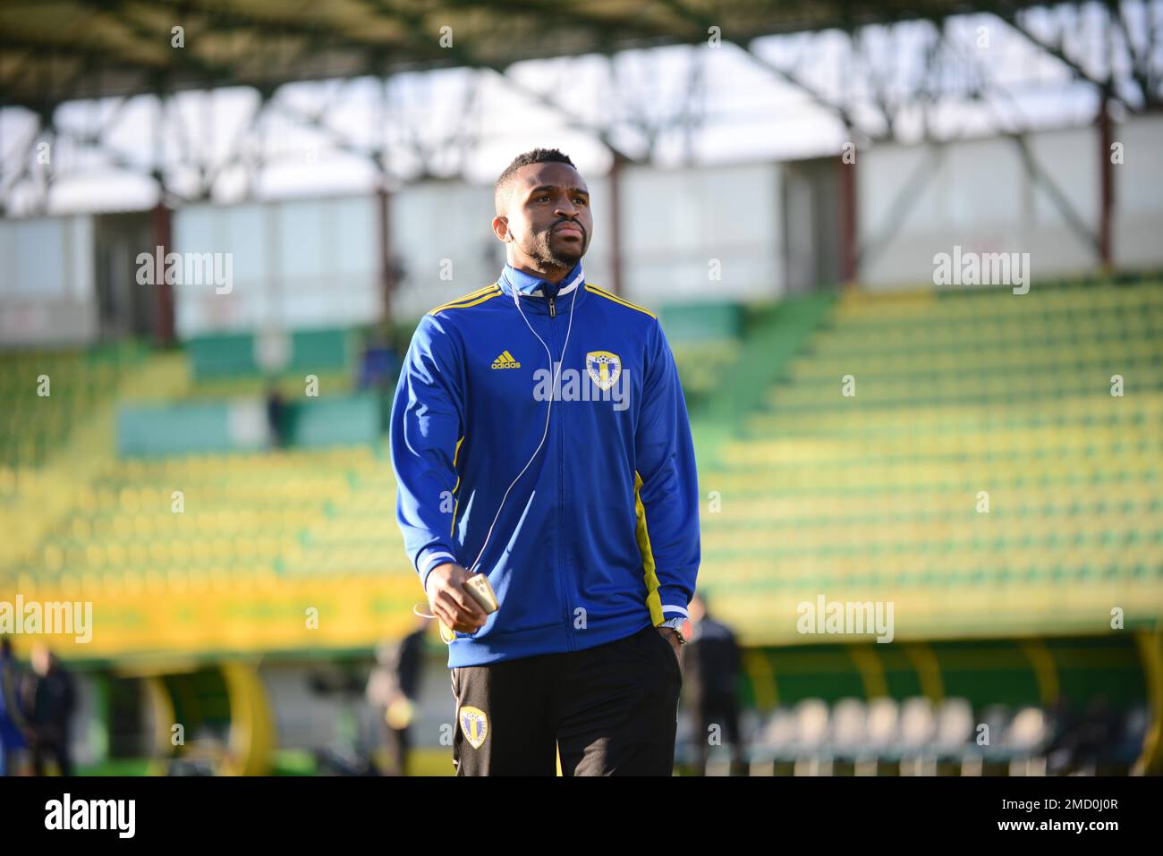 Okechukwu Christian Irobiso nigerian football player of FC PETROLUL PLOIESTI , Romania Stock Photo