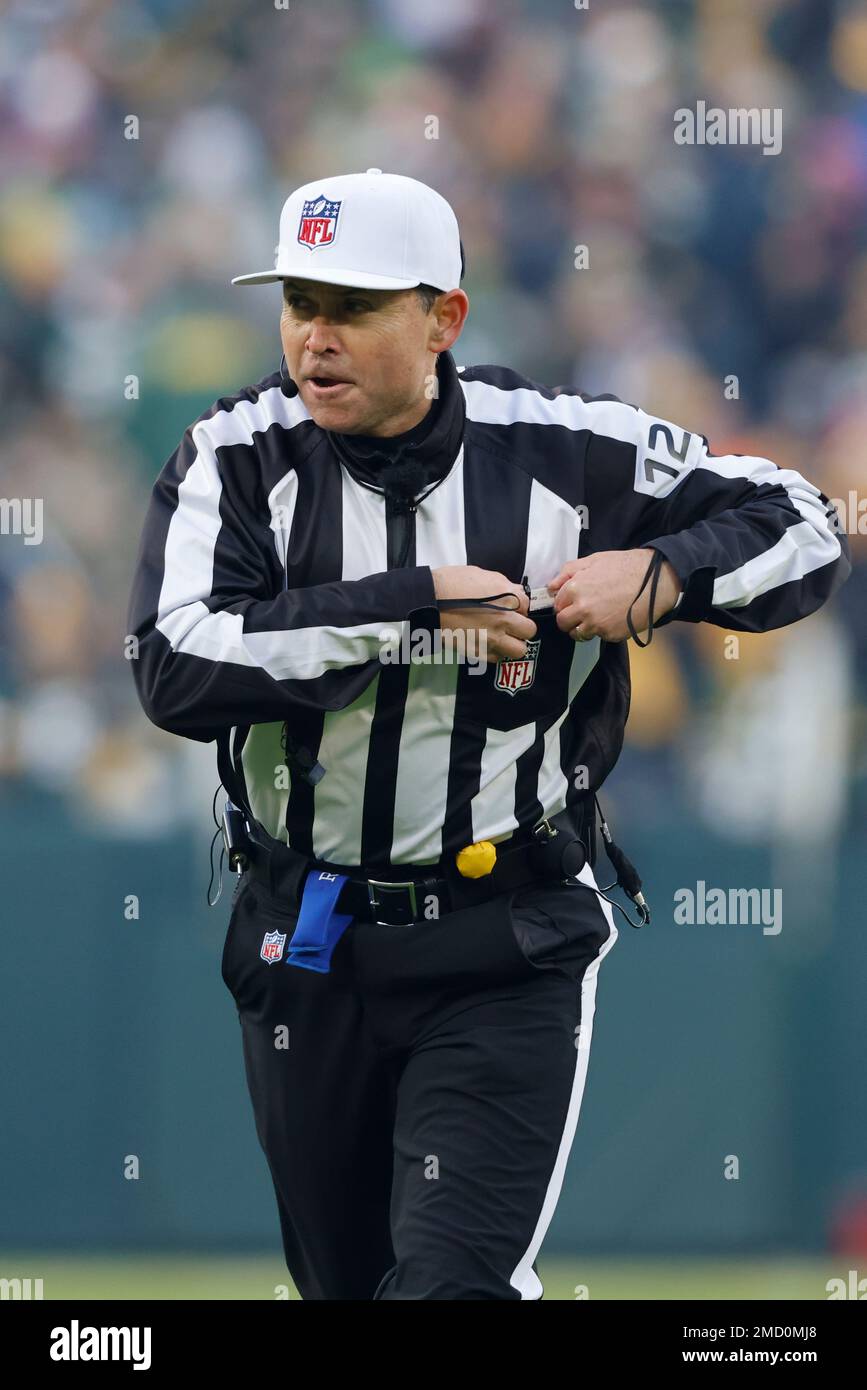 Referee Brad Allen during an NFL football game between the Seattle Seahawks and Green Bay