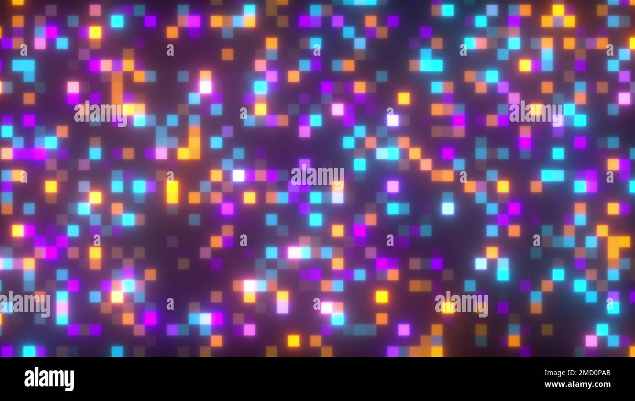 Digital squares. Computer generated 3d render Stock Photo - Alamy