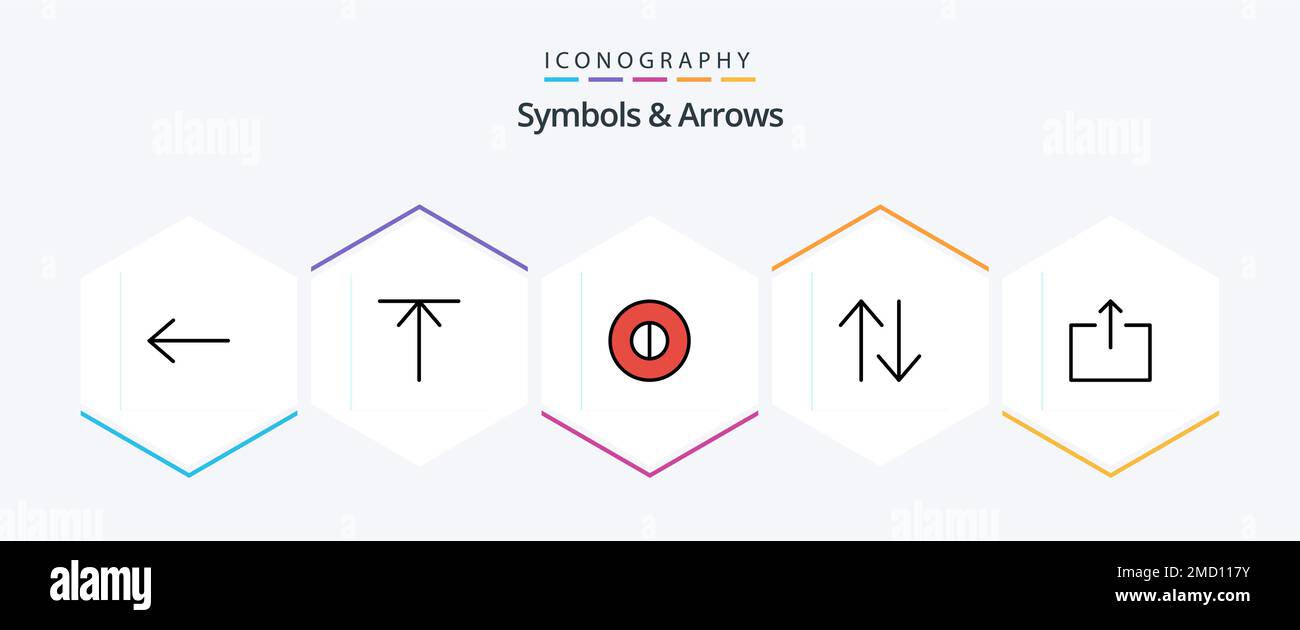 Symbols and Arrows 25 FilledLine icon pack including . arrow. . output ...