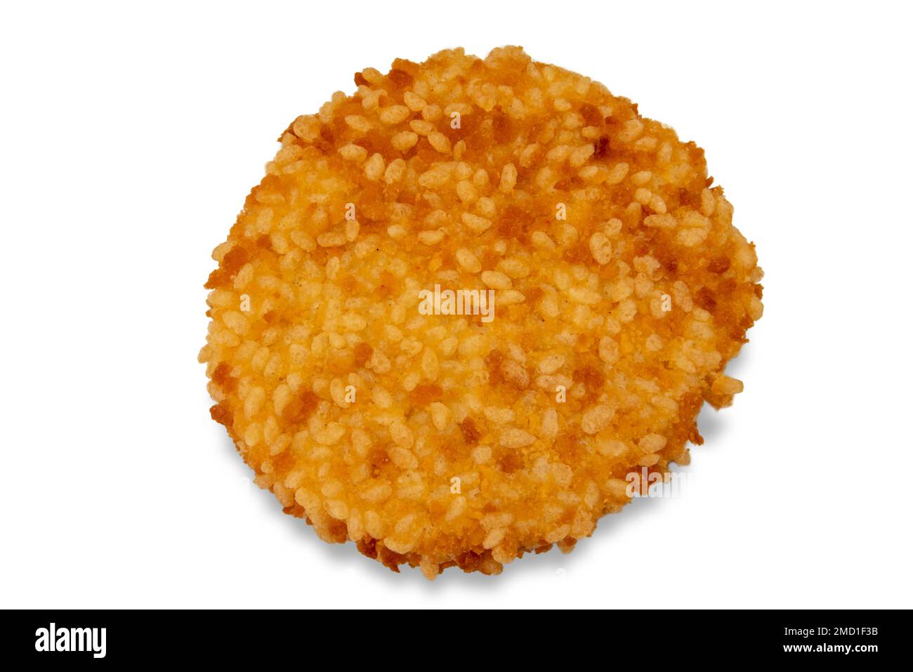 Chicken fillet breaded burger isolated on white Stock Photo