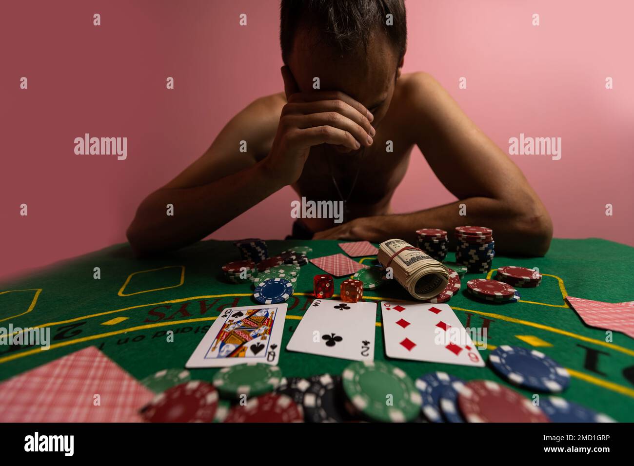 Desperate gambler hi-res stock photography and images - Alamy