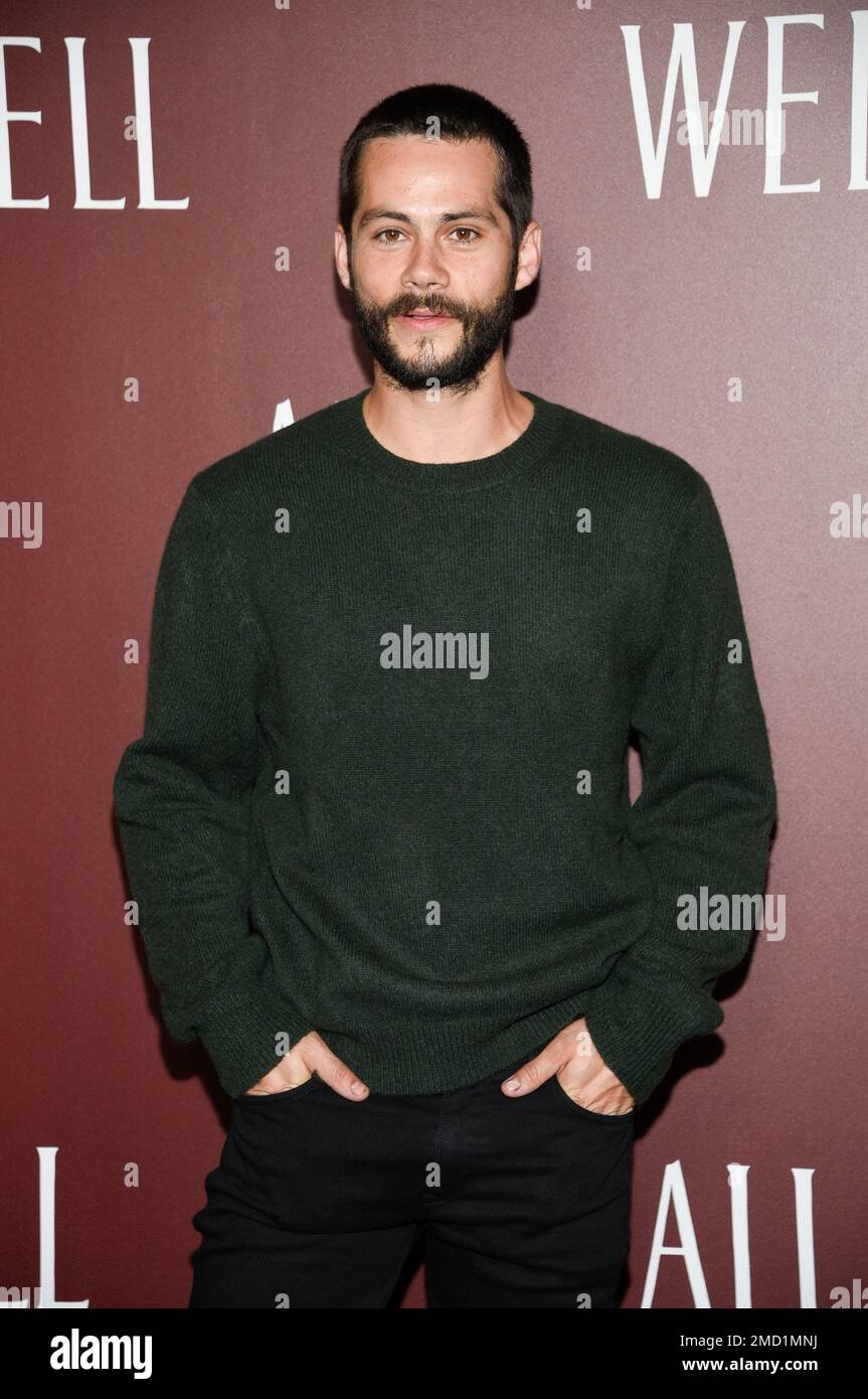 Dylan O'Brien attends a premiere for the short film "All Too Well" at