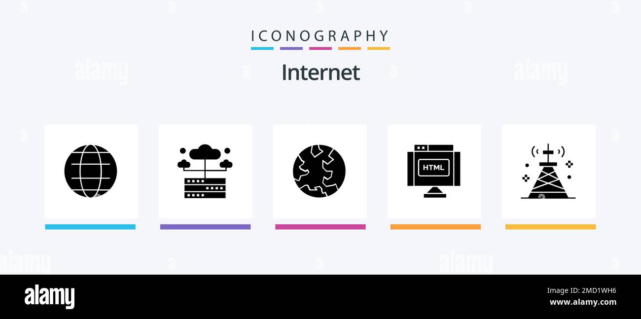 Glyph 5 Icon Pack Including network. earth. html