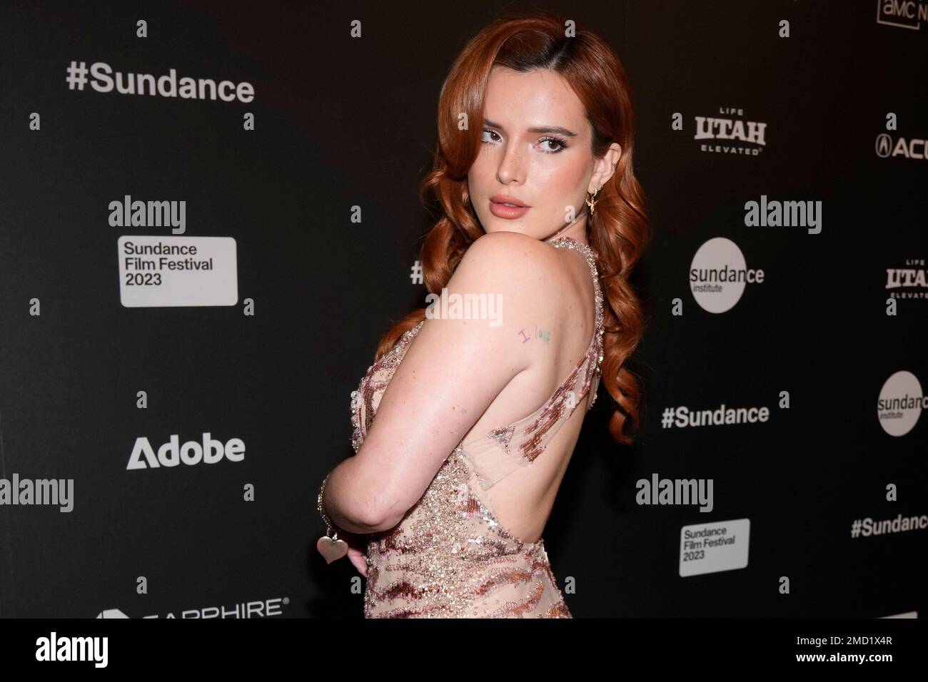 Bella Thorne attends the premiere of 