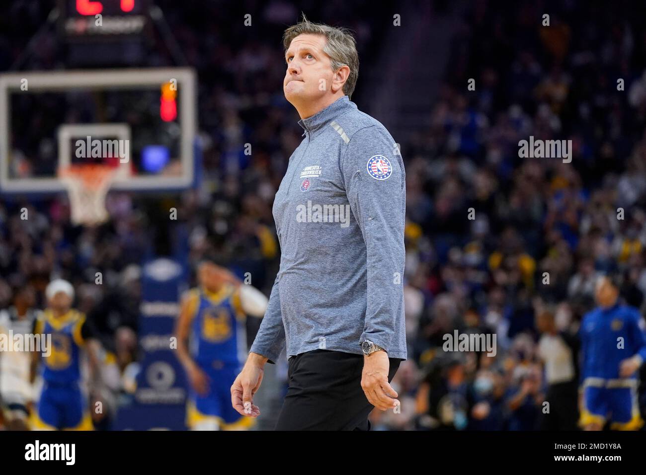 Minnesota Timberwolves head coach Chris Finch against the Golden State