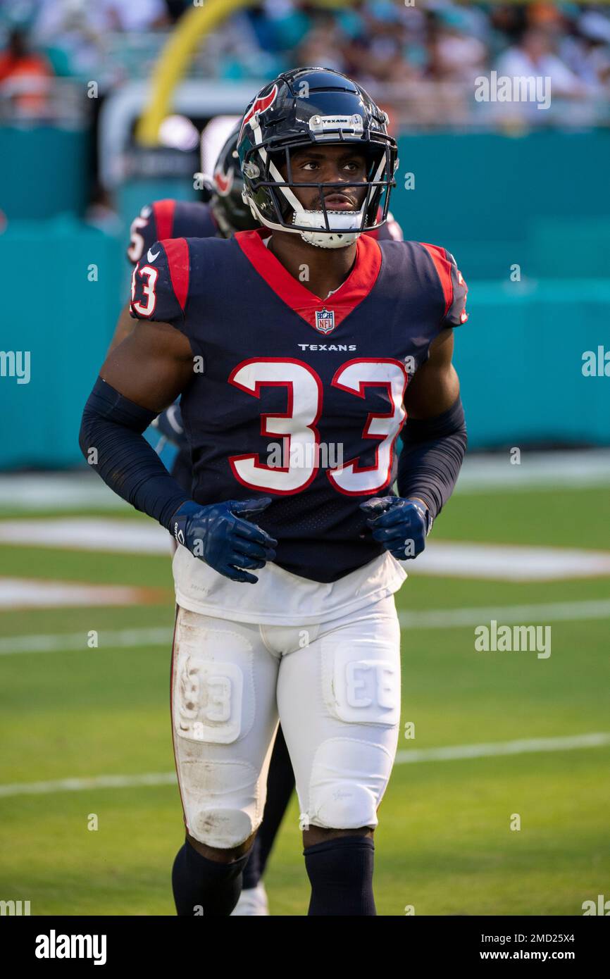 Carson, CA. 22nd Sep, 2019. Houston Texans defensive back A.J. Moore #33  during the NFL Houston Texans vs Los Angeles Chargers at the Dignity Health  Sports Park in Carson, Ca on September