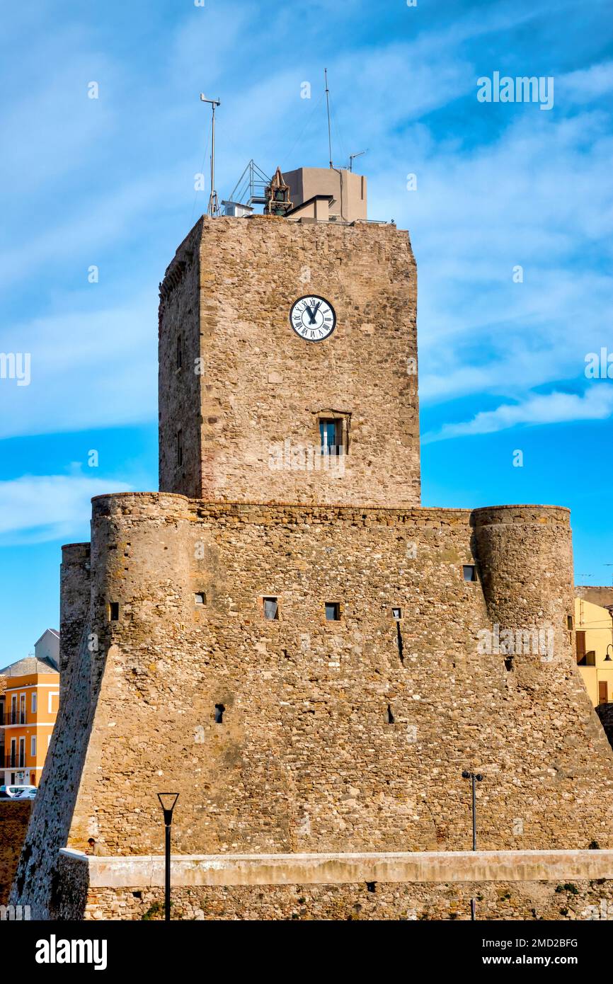 View of the Swabian Castle, Termoli, Italy Stock Photo