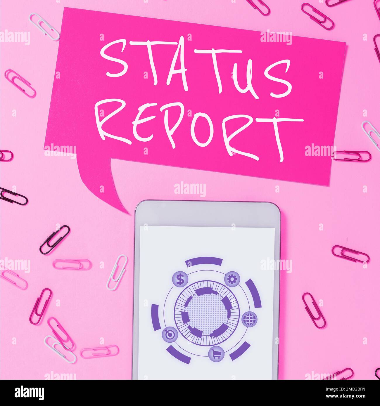 Conceptual display Status Report. Business overview Update Summary of situations as of a period