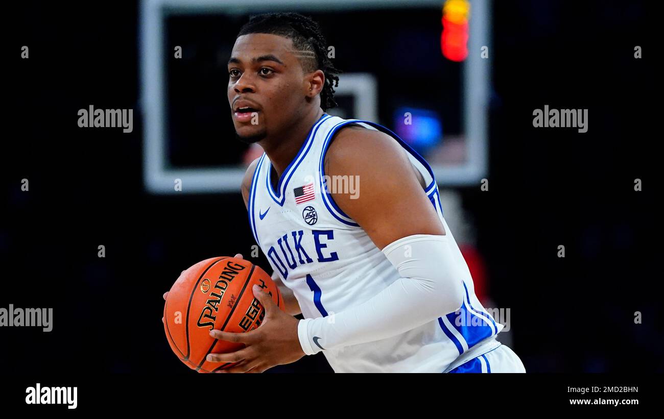 Duke's Trevor Keels (1) during the first half of an NCAA college basketball  game against Kentucky Tuesday, Nov. 9, 2021, in New York. (AP Photo/Frank  Franklin II Stock Photo - Alamy