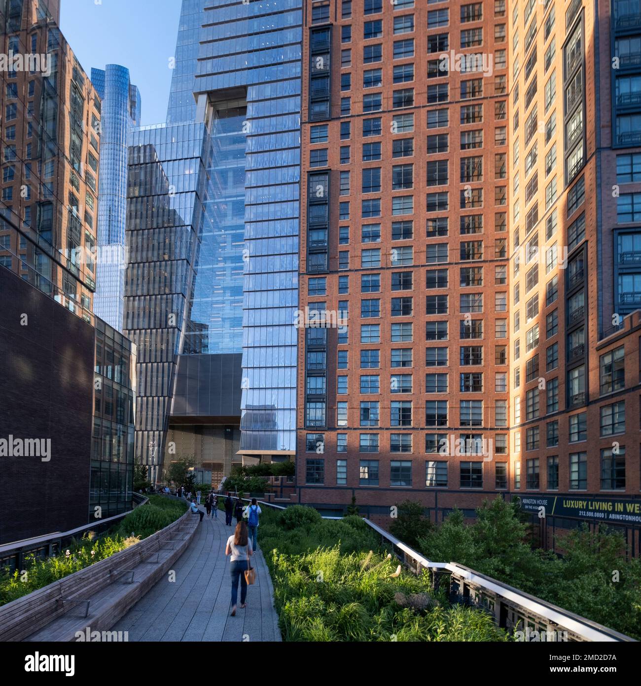 The High Line elevated linear park, Manhattan West Side, New York City, New York, USA Stock Photo