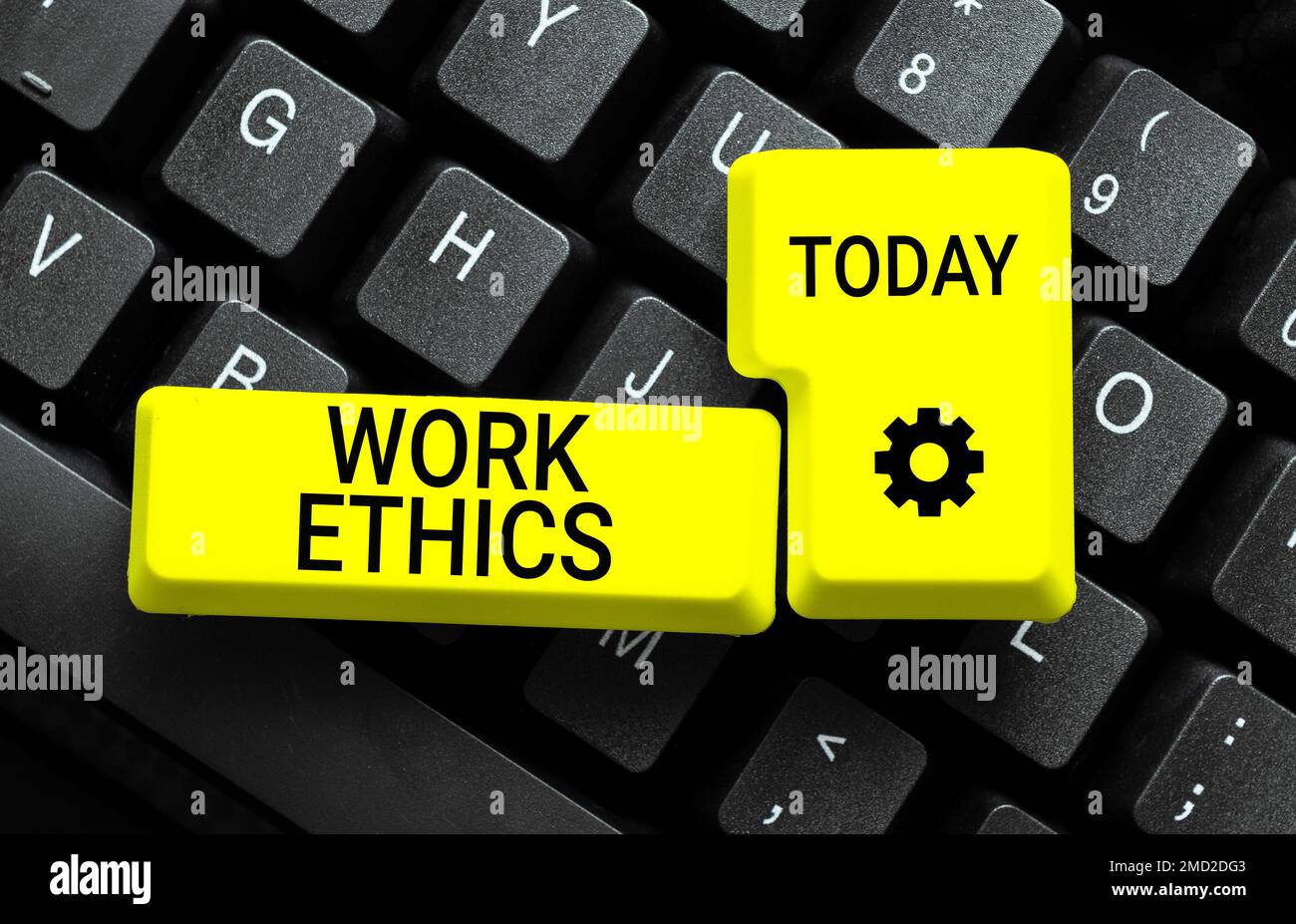 Writing displaying text Work Ethics. Internet Concept A set of values ...