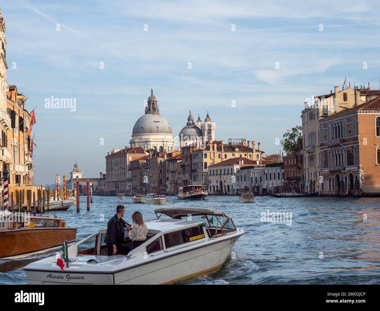 October 31, 2022 - Venice, Italy: The grand canal in Venice at daytime. Tourism concept. Stock Photo