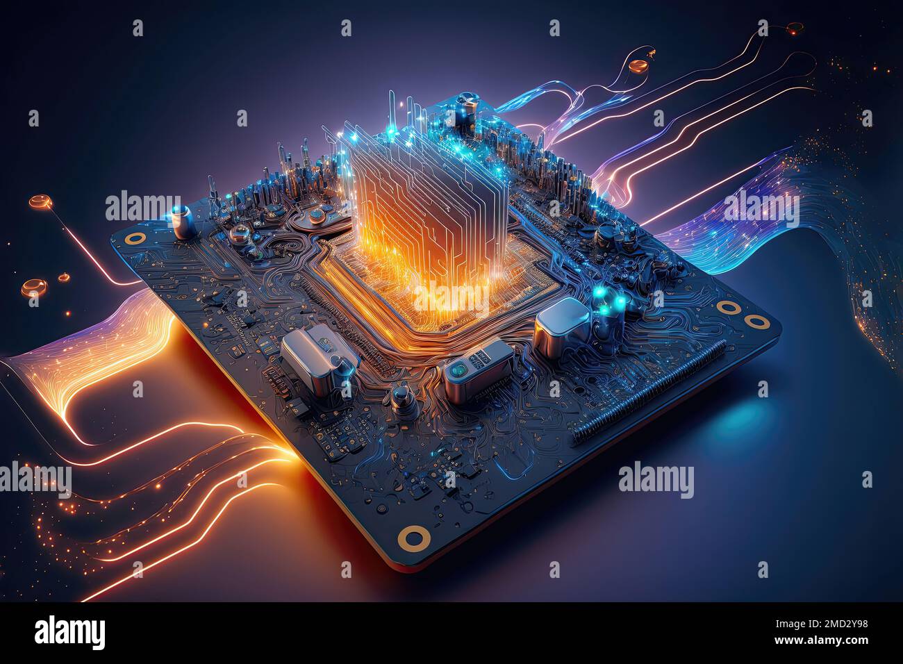 Abstract computer motherboard hi-res stock photography and images - Alamy