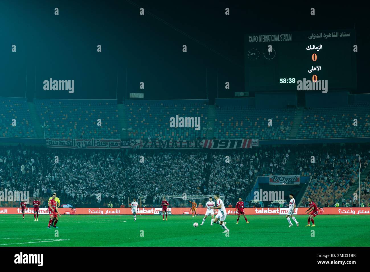 CAIRO, EGYPT - 21 JANUARY: ZAMALEK SC fans during the Egyptian Premier