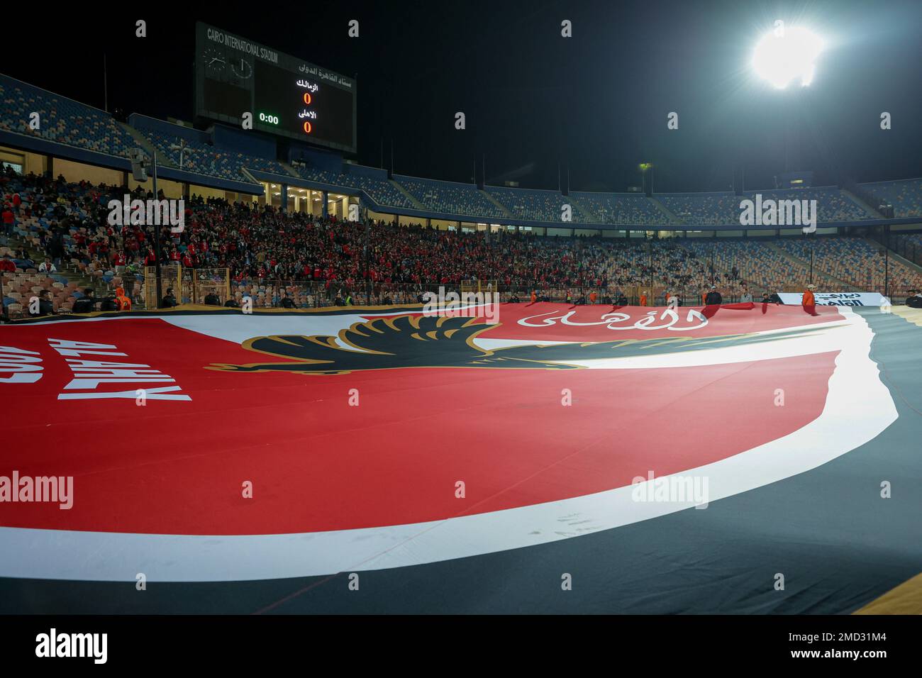 CAIRO, EGYPT - 21 JANUARY: A general view of the stadium and AL AHLY