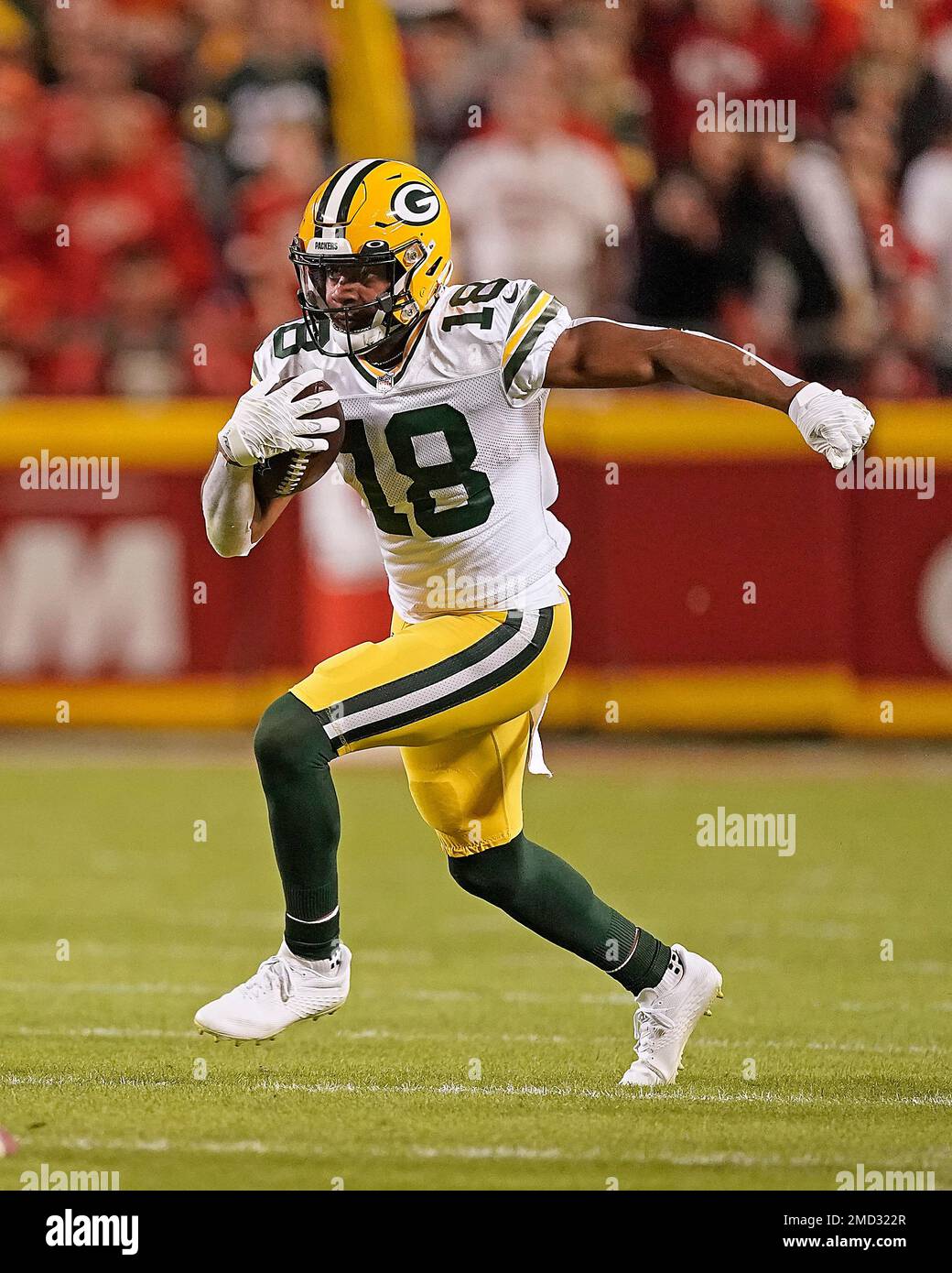Green Bay Packers wide receiver Randall Cobb runs the ball during the second half of an NFL