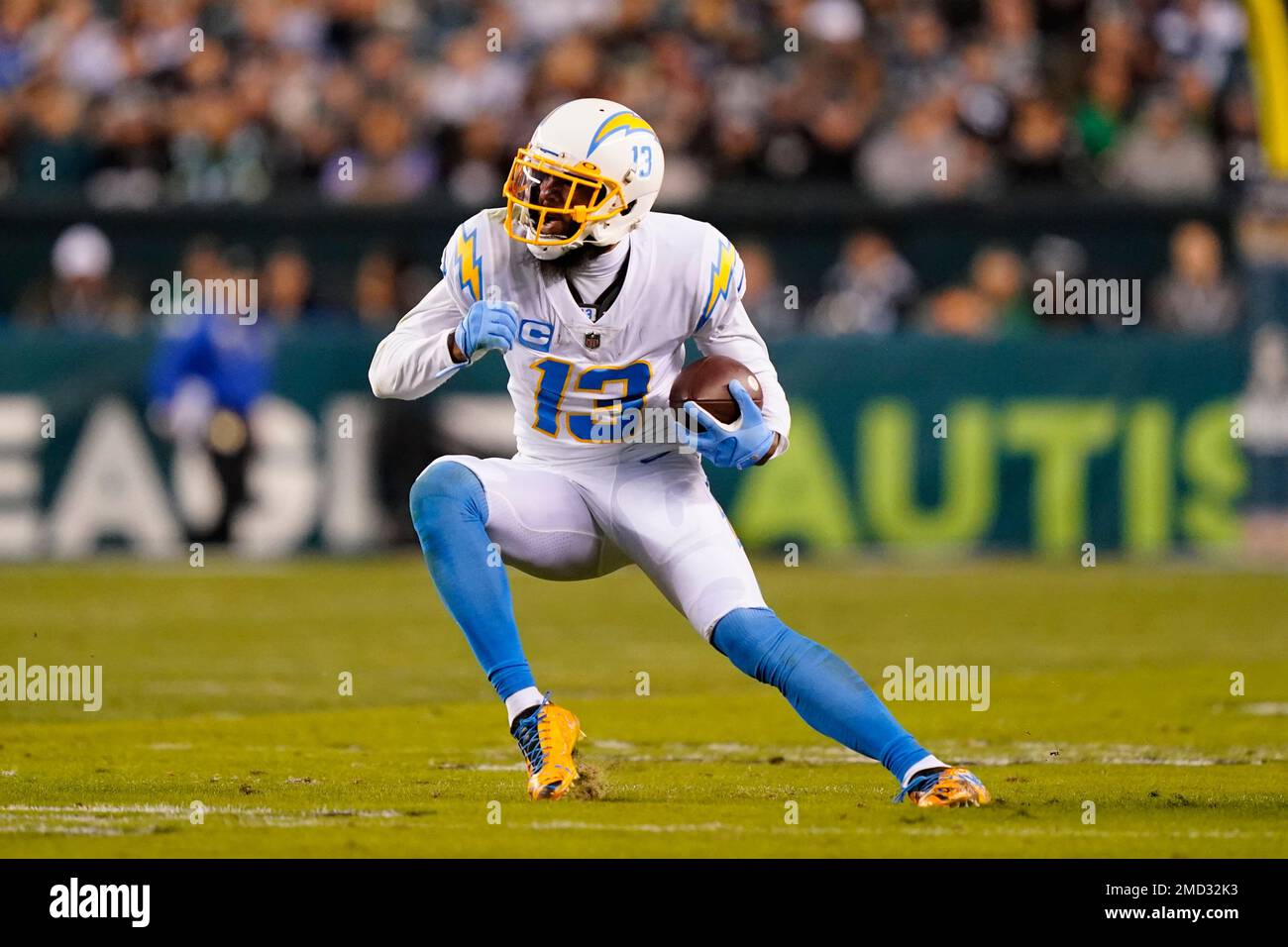 Los Angeles Chargers wide receiver Keenan Allen in action before an NFL  football game against the Philadelphia Eagles Sunday, Nov. 7, 2021, in  Philadelphia. (AP Photo/Matt Rourke Stock Photo - Alamy