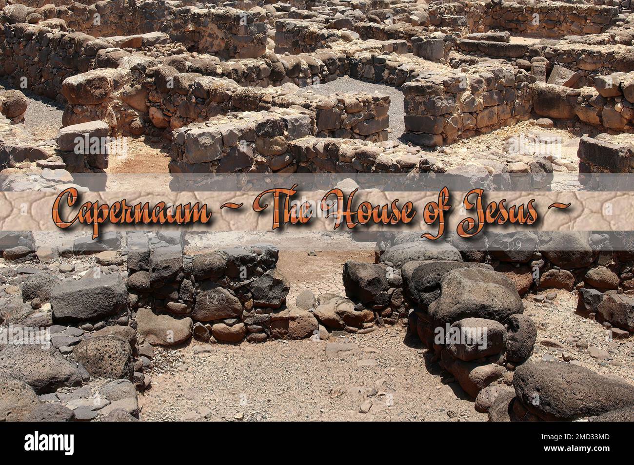 Capernaum (Israel) The Town of Jesus Stock Photo