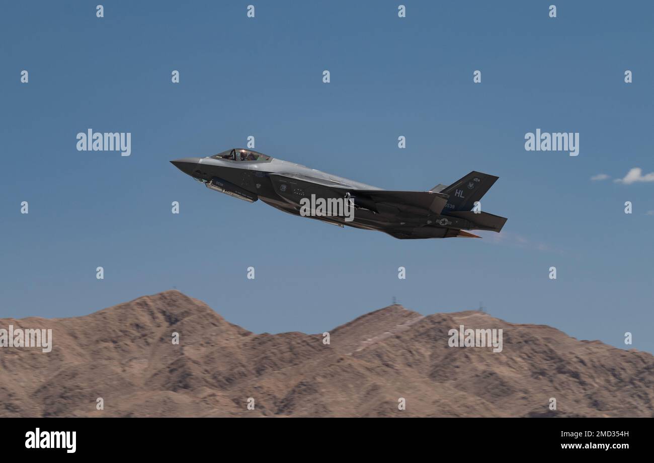 An F-35 Lightning II assigned to the 4th Fighter Squadron, Hill Air ...