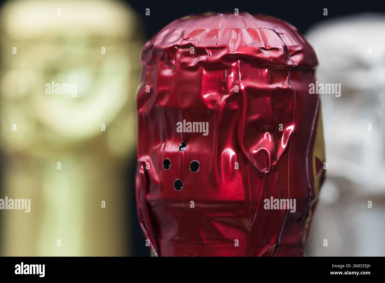 Cap of sparkling wine Stock Photo Alamy