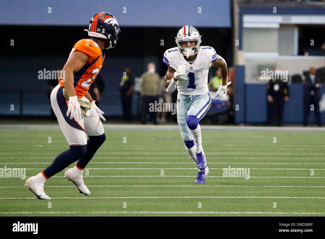 Denver Broncos cornerback Kyle Fuller (23) react against the Los Angeles  Chargers in the first half of an NFL football game Sunday, Nov 28, 2021, in  Denver. (AP Photo/Bart Young Stock Photo - Alamy