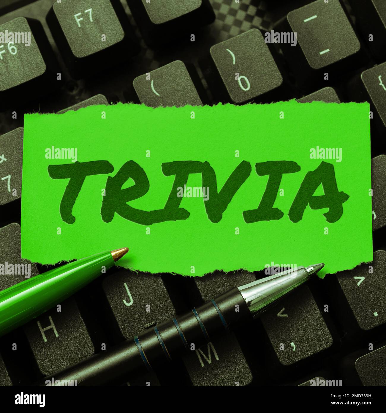 Hand writing sign Trivia. Concept meaning details considerations pieces information little