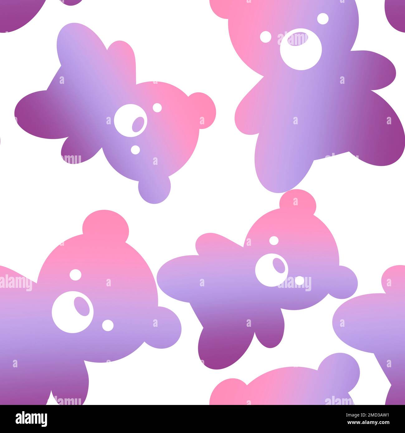 Cartoon toys animals seamless fluffy bears pattern for wrapping paper ...