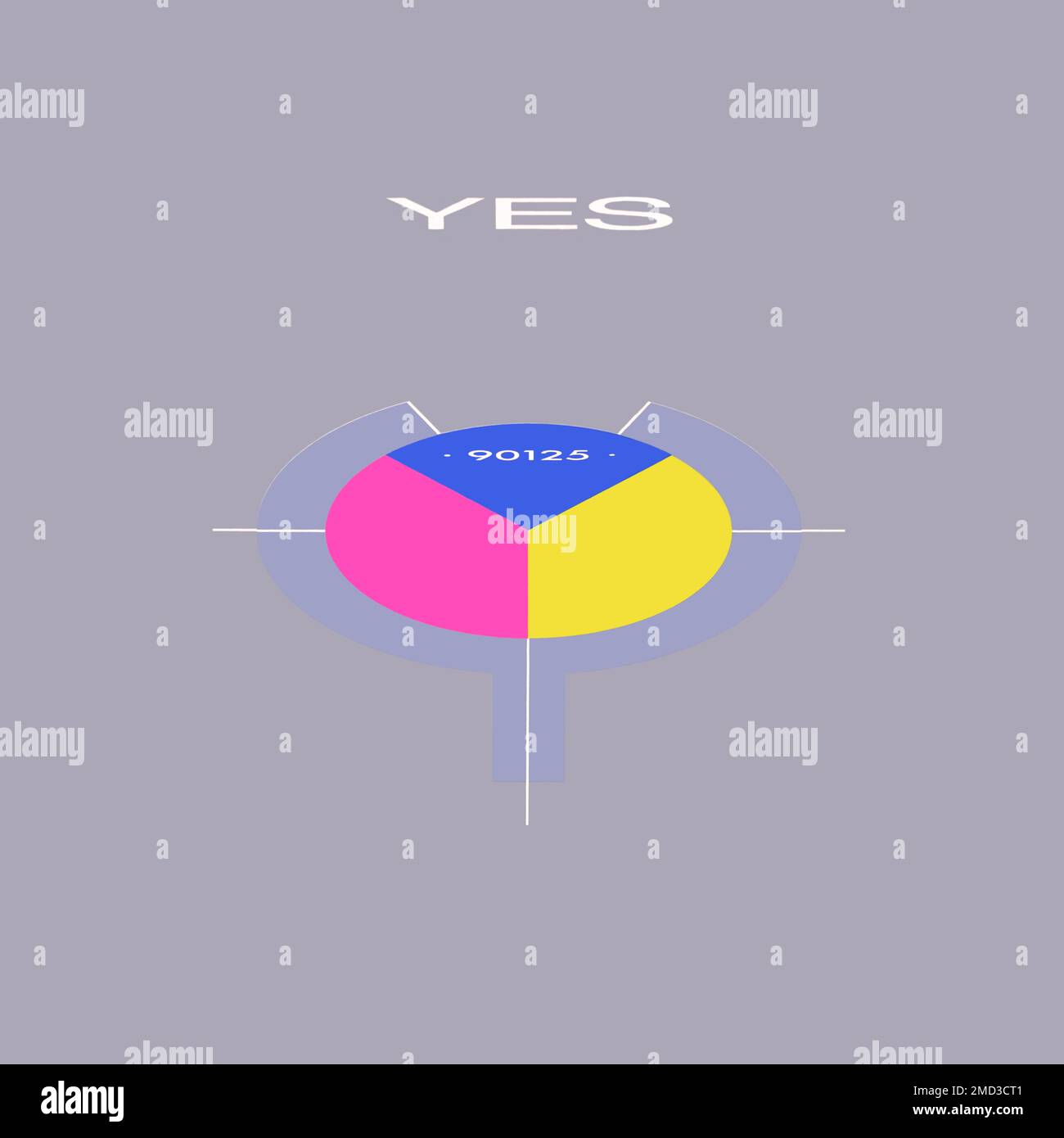 Yes original vinyl album cover 90125 1983 Stock Photo Alamy