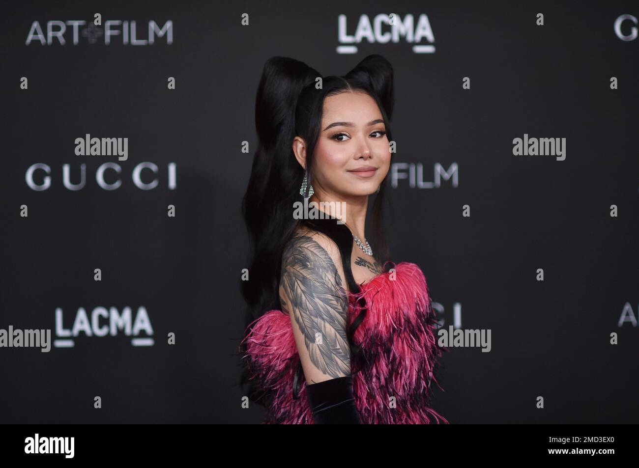 Bella Poarch arrives at the LACMA Art + Film Gala on Saturday, Nov. 6