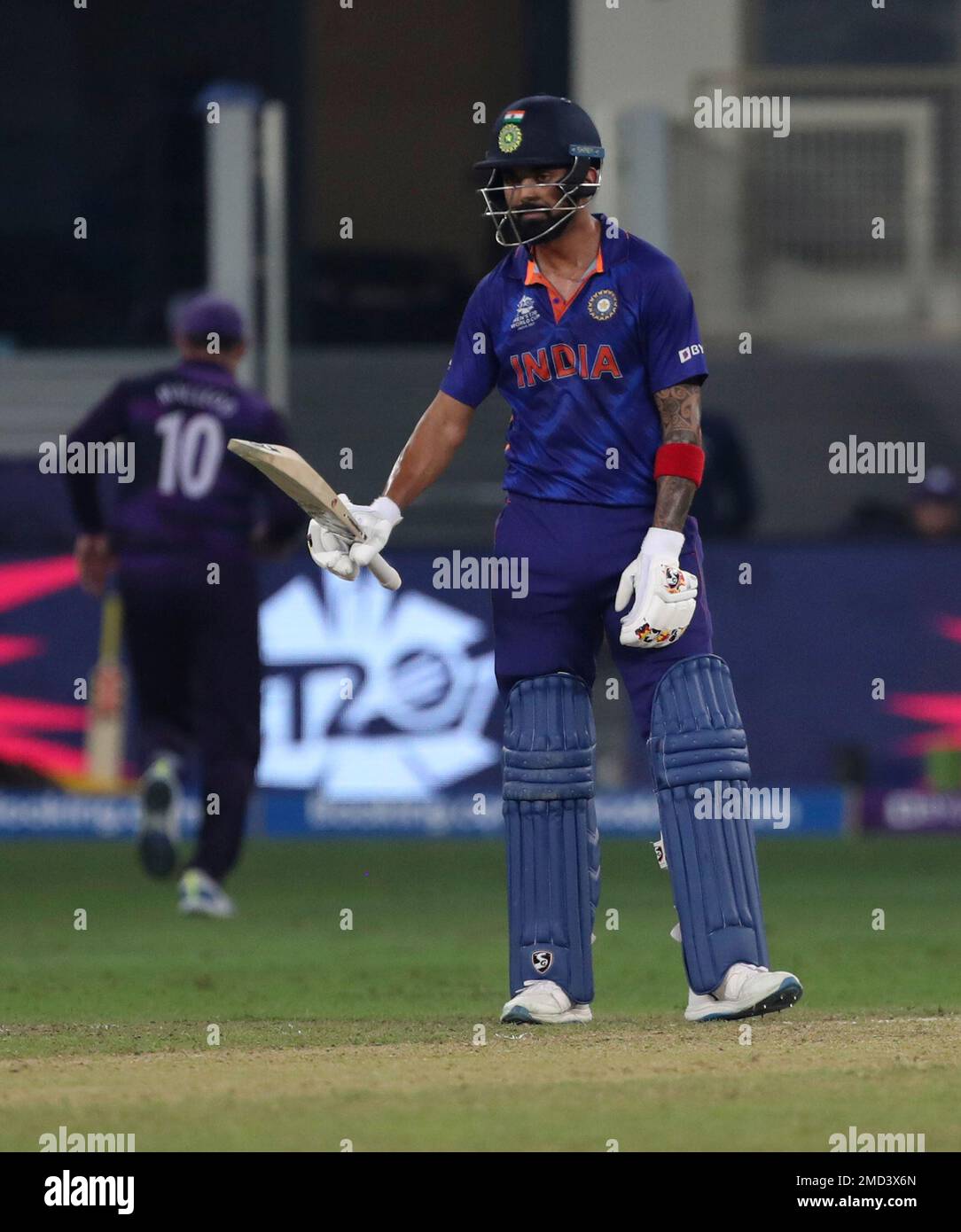 India's KL Rahul celebrates after scoring half a century during the ...