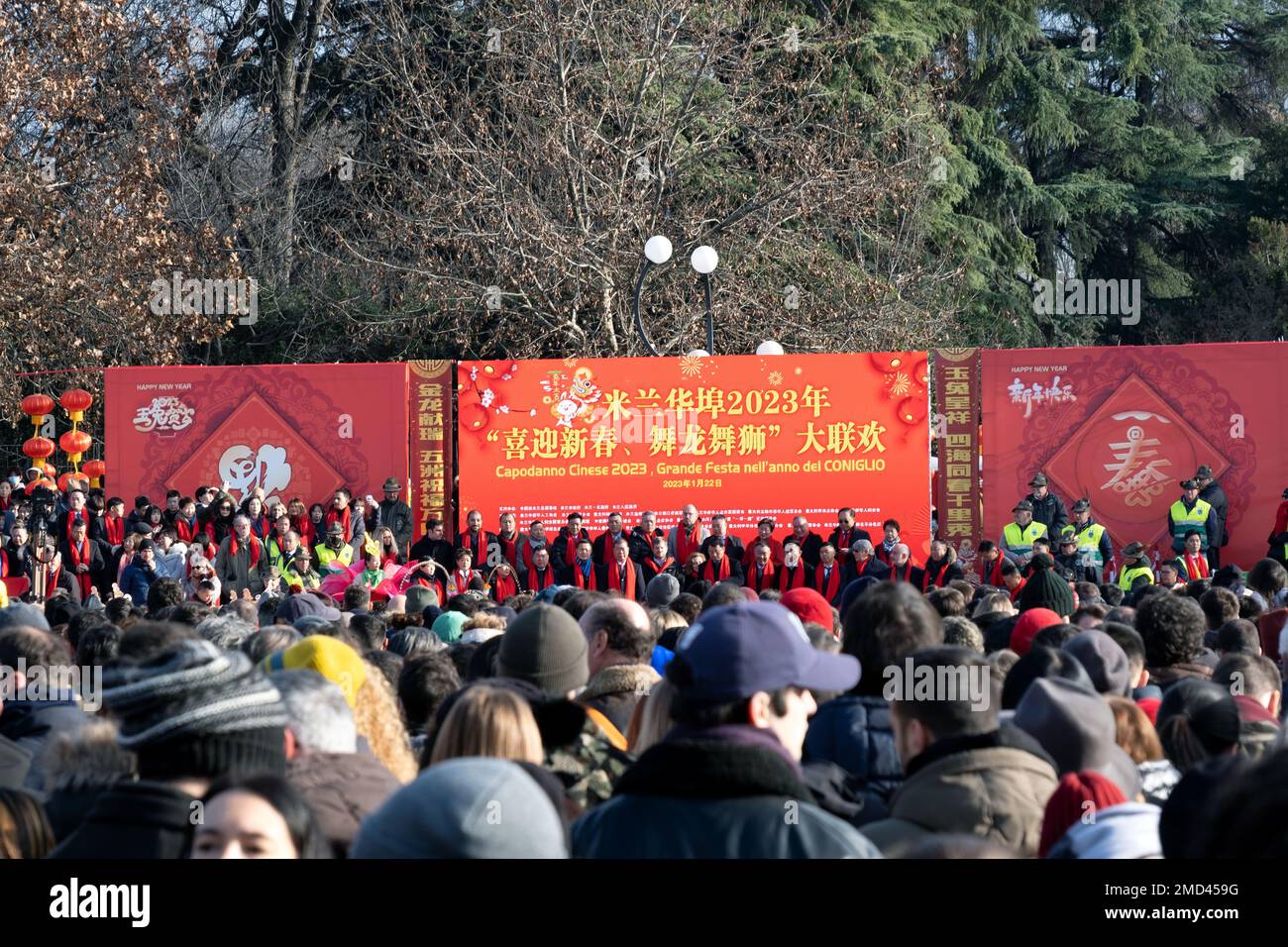 Milan, Italy, 21 January 2023 - Happy chinese new year 2023 year of the ...