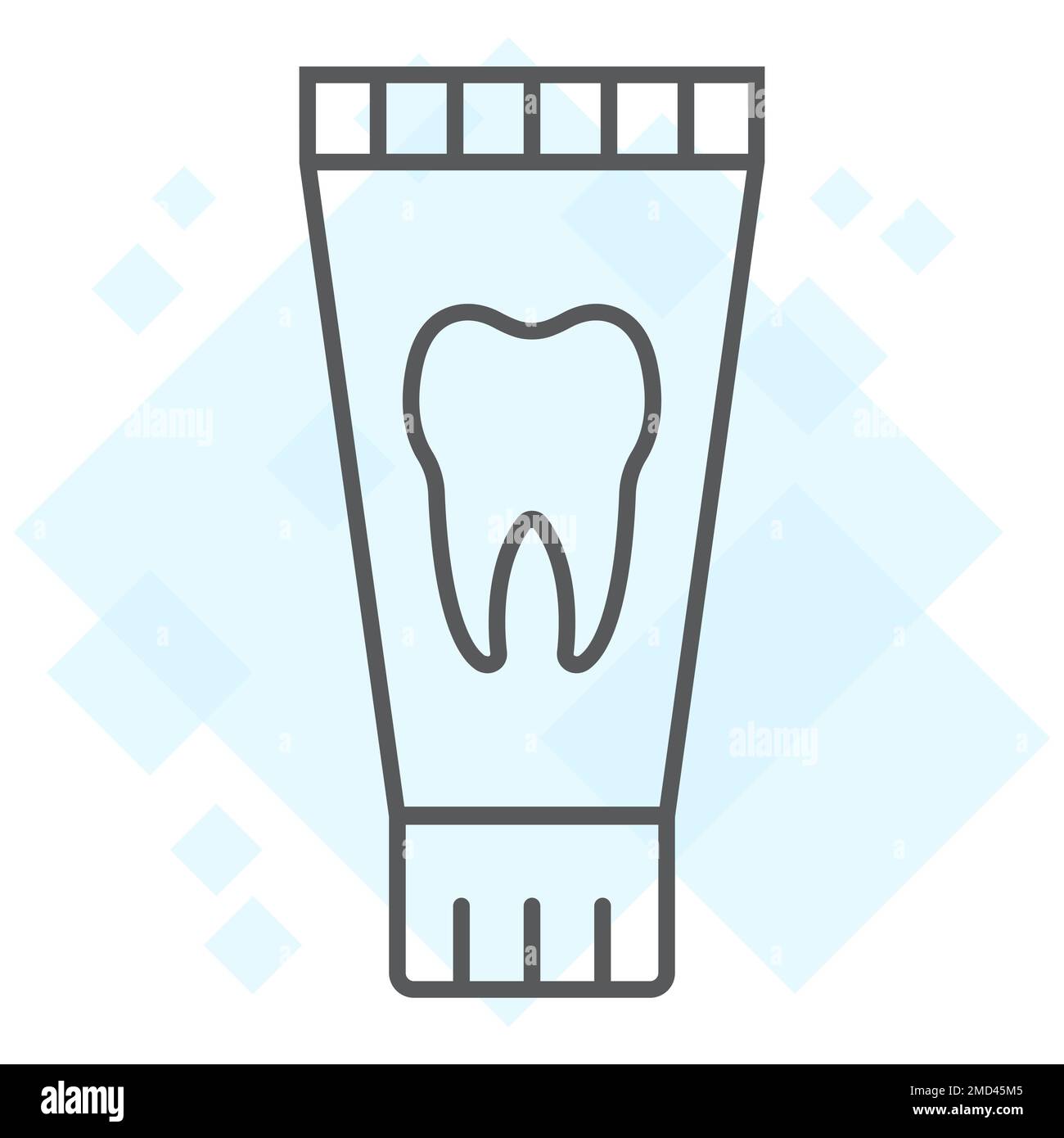 Toothpaste tube thin line icon, stomatology and dental, clean sign