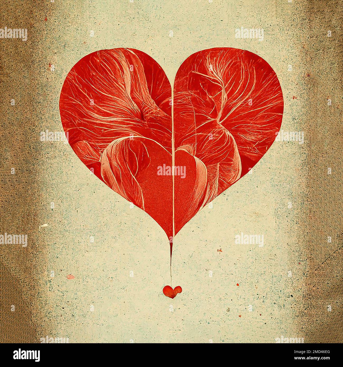 Illustration of a Valentine's Day background Stock Photo