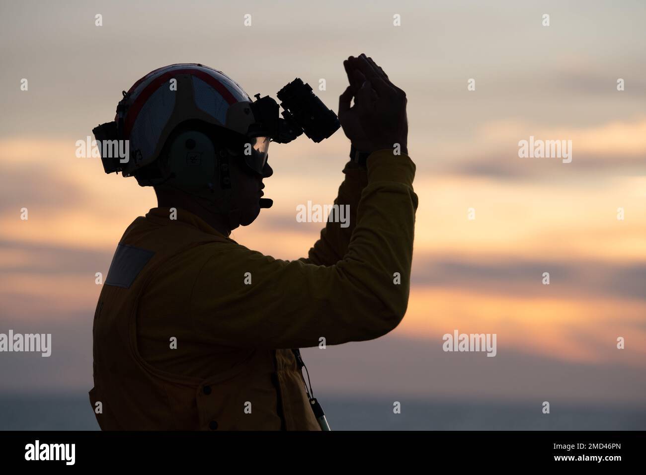 U.S. Coast Guard Ens. Richard Rodriguez, an officer aboard Coast Guard