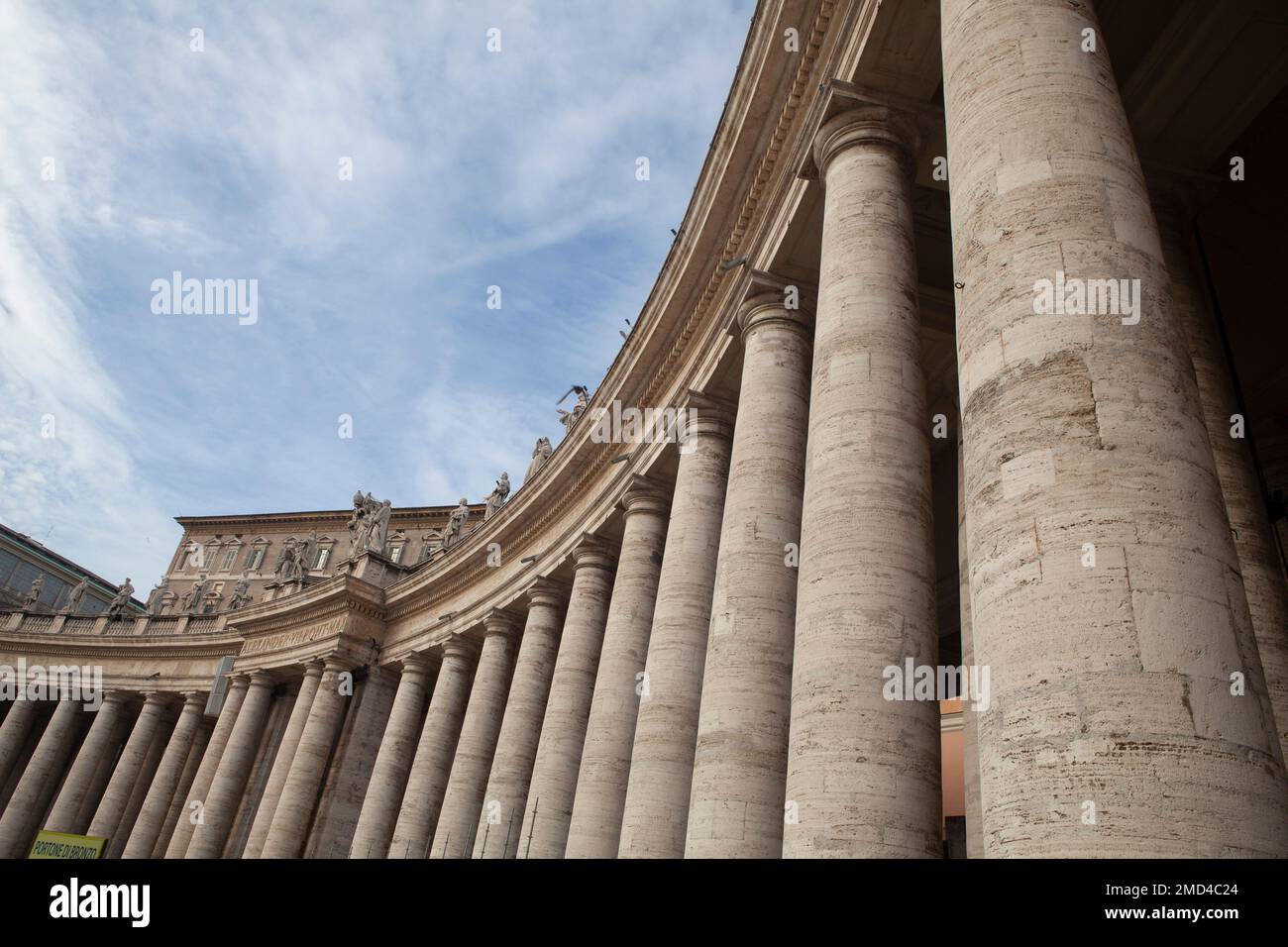 Saint Peter's Square in the Vatican Stock Photo