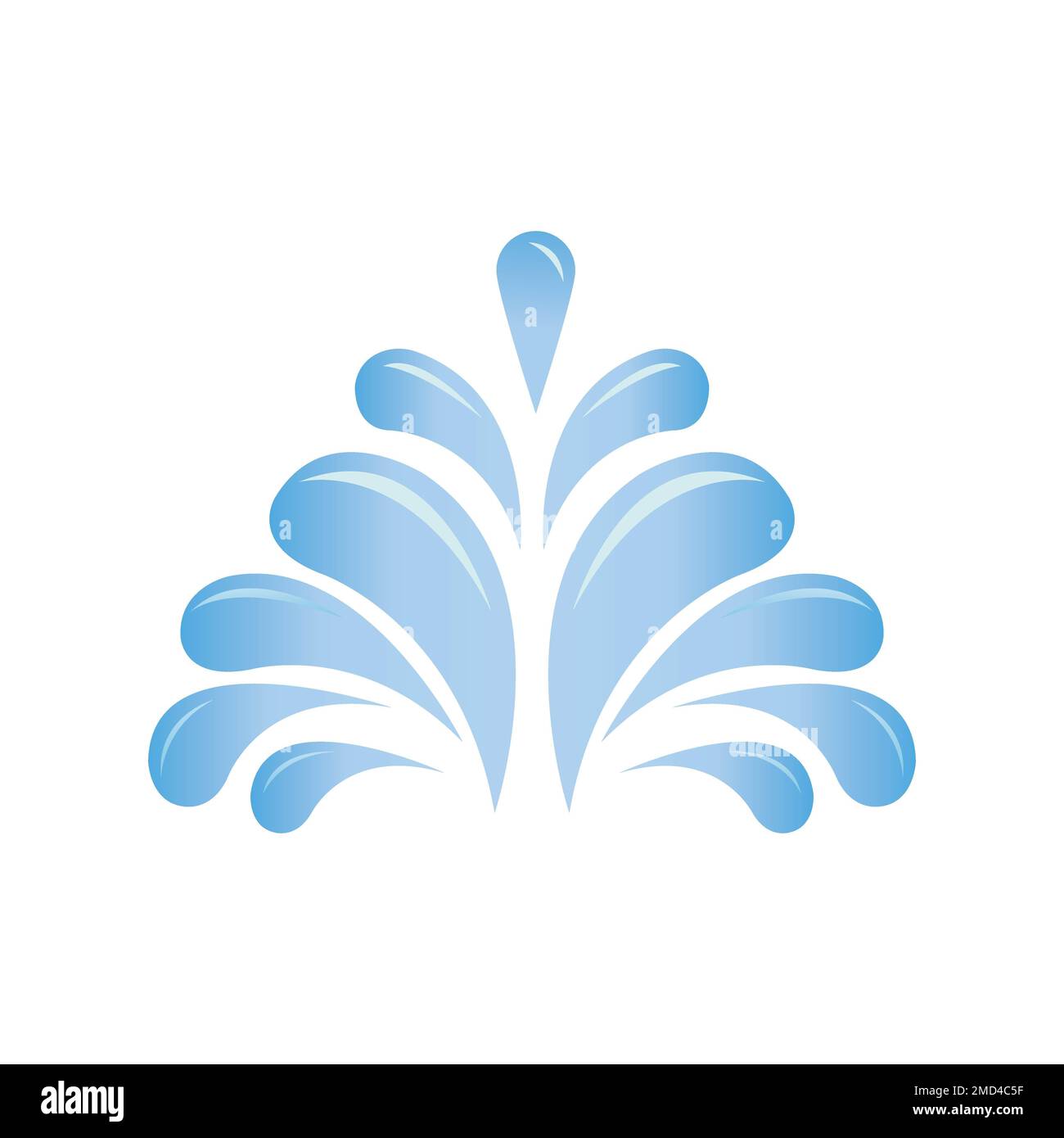 water fountain icon logo vector design template Stock Photo - Alamy