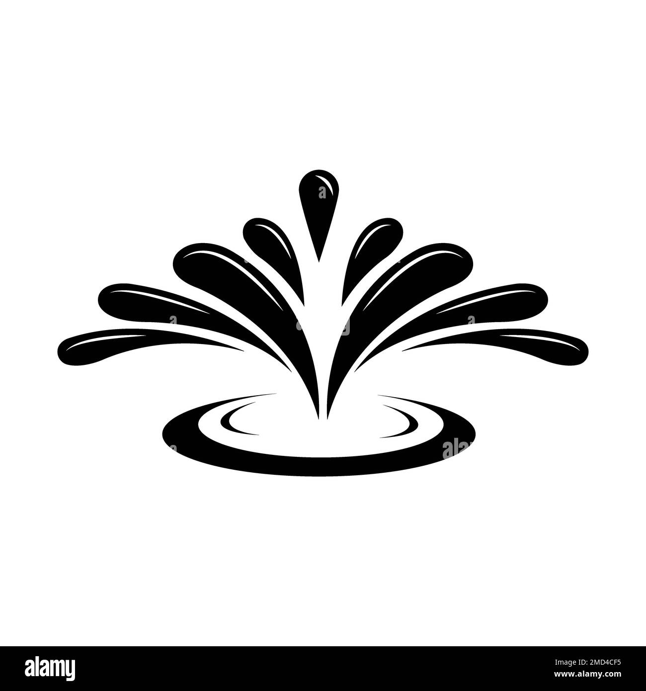 water fountain icon logo vector design template Stock Photo Alamy