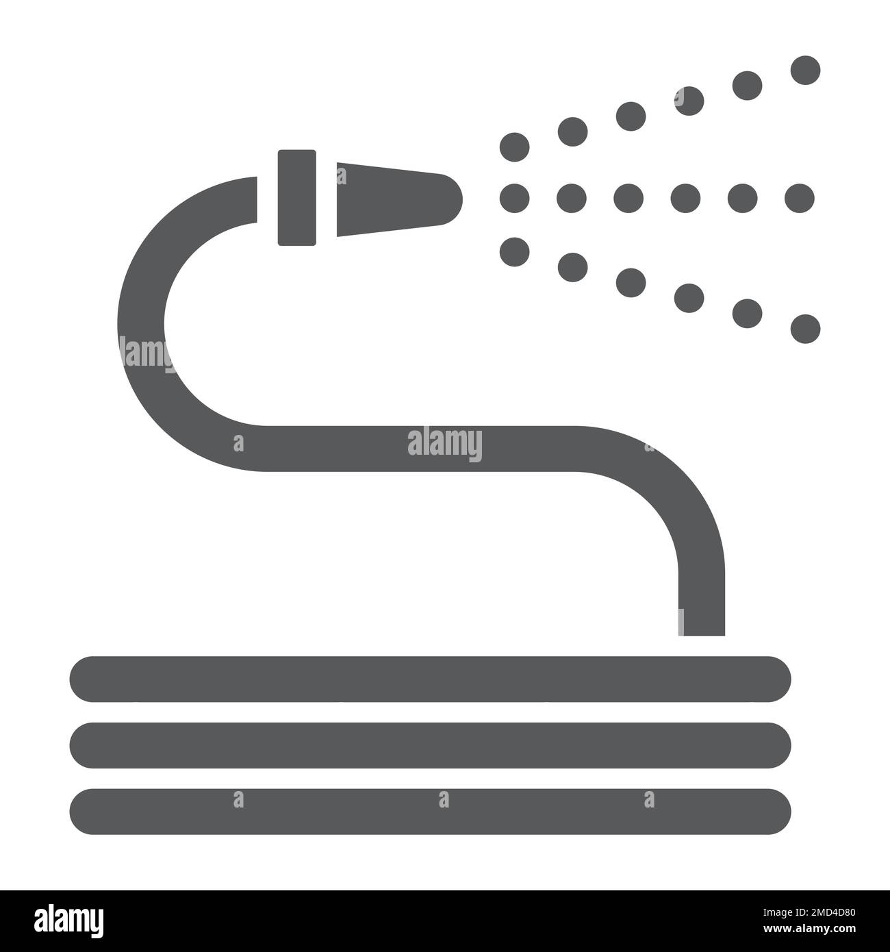 Garden hose outline vector icon. Thin line black garden hose icon, flat  vector simple element illustration from editable cleaning concept isolated  str Stock Vector Image & Art - Alamy