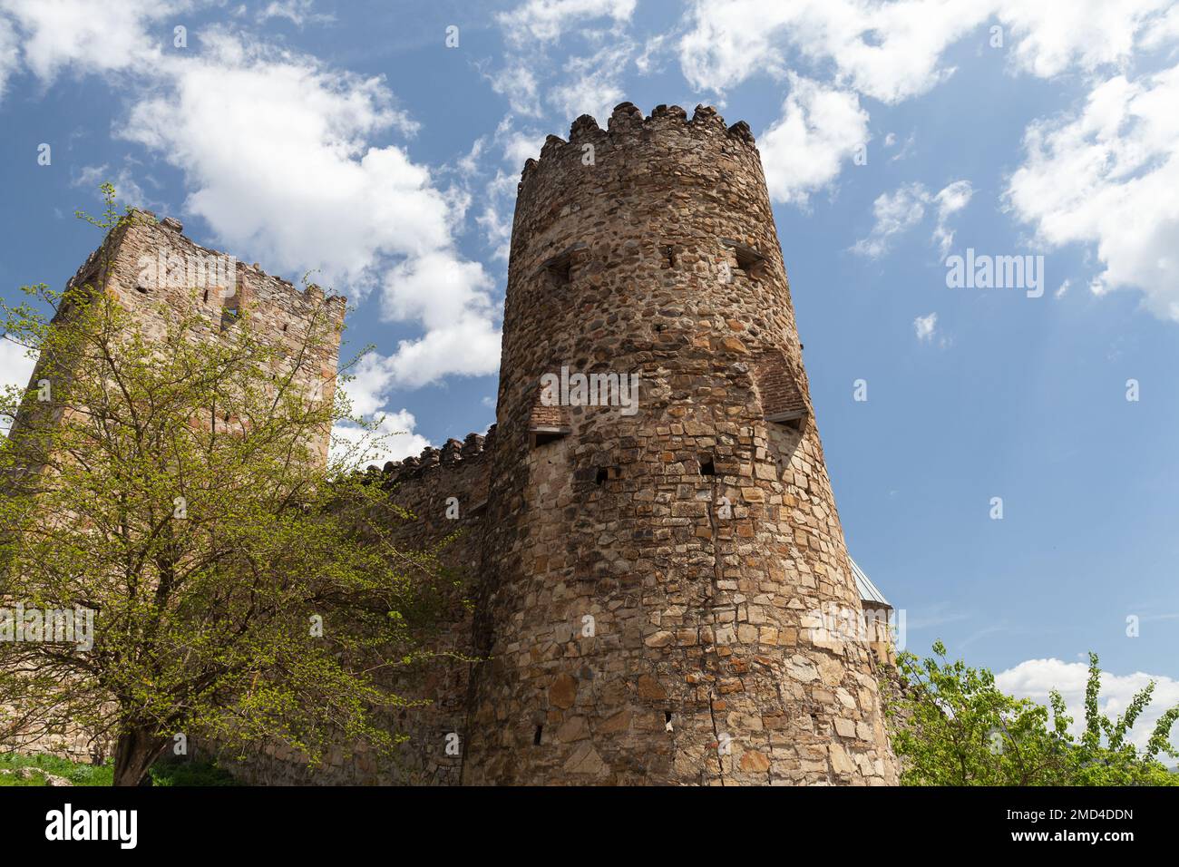 Ananuri fortress exterior, Georgia. It was a castle of the Dukes of Aragvi, a feudal dynasty which ruled the area from the 13th century Stock Photo